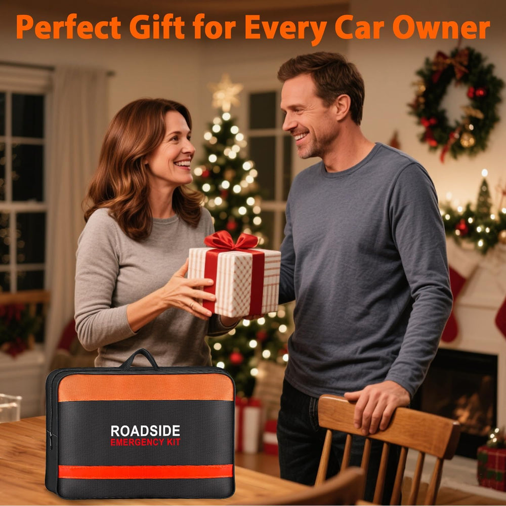 Car Emergency Kit with Air Compressor,Roadside Emergency Car Kit for Vehicles...