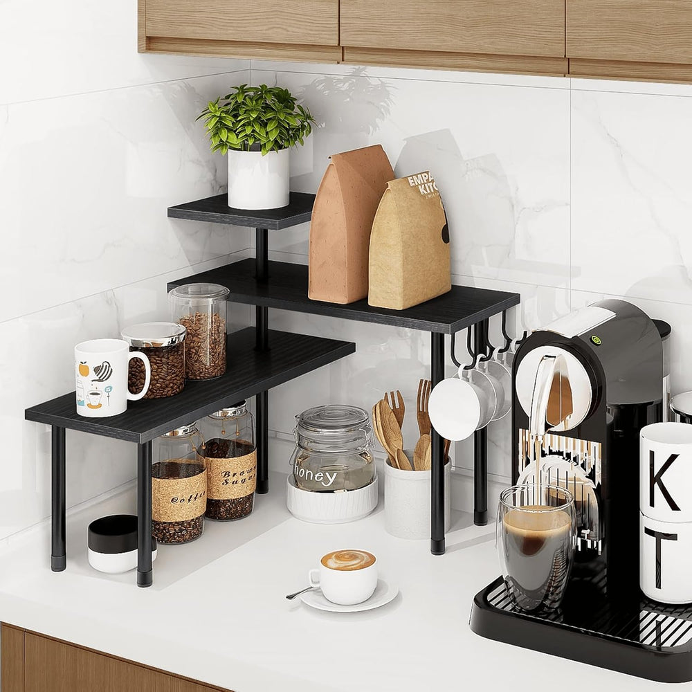 Bathroom Counter Organizer Corner Shelf, Kitchen Countertop Organizer, 3 Tier...