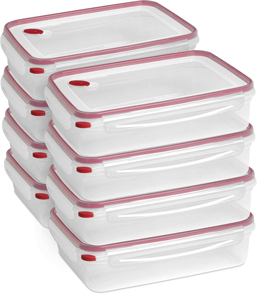 Sterilite Ultra-Seal Rectangle Airtight Food Container, 16 Cup, 8-Pack