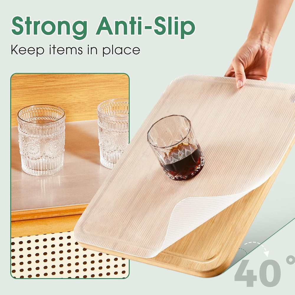 Shelf Liner Non Adhesive Clear EVA,12" x 360" Non Slip Reeded Wire ...