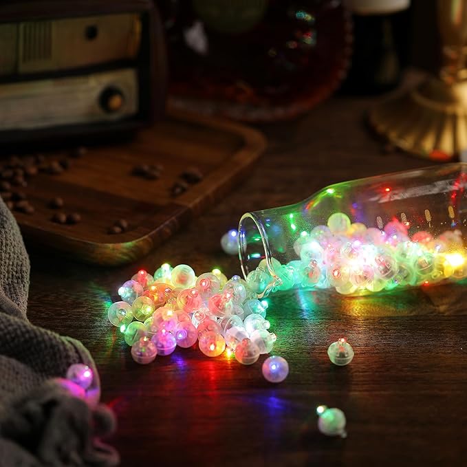 Aogist 200pcs 10-Colors Mini Lights with Hook,Long Standby Time Waterproof LE...