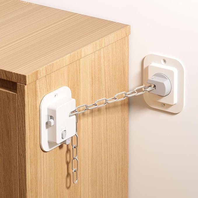 YEYA Anti-Tip No Drill Furniture Anchor (4 Pack)