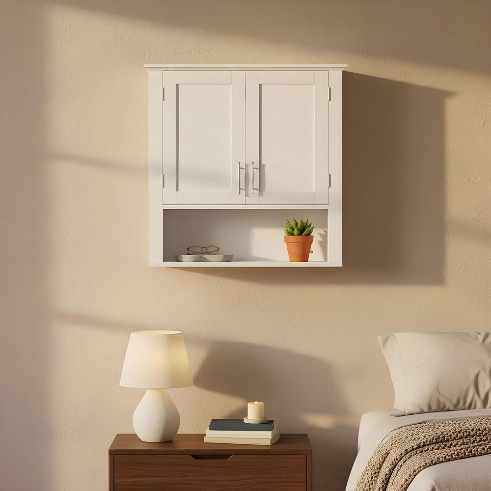 SUPER DEAL Bathroom Wall Cabinet Over The Toilet, Wall Mount Storage Medicine...
