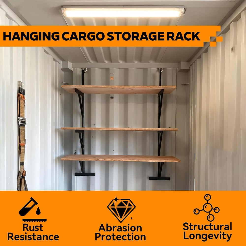 2 PCS Shipping Container Shelf Rack, 46.5"x21.5"