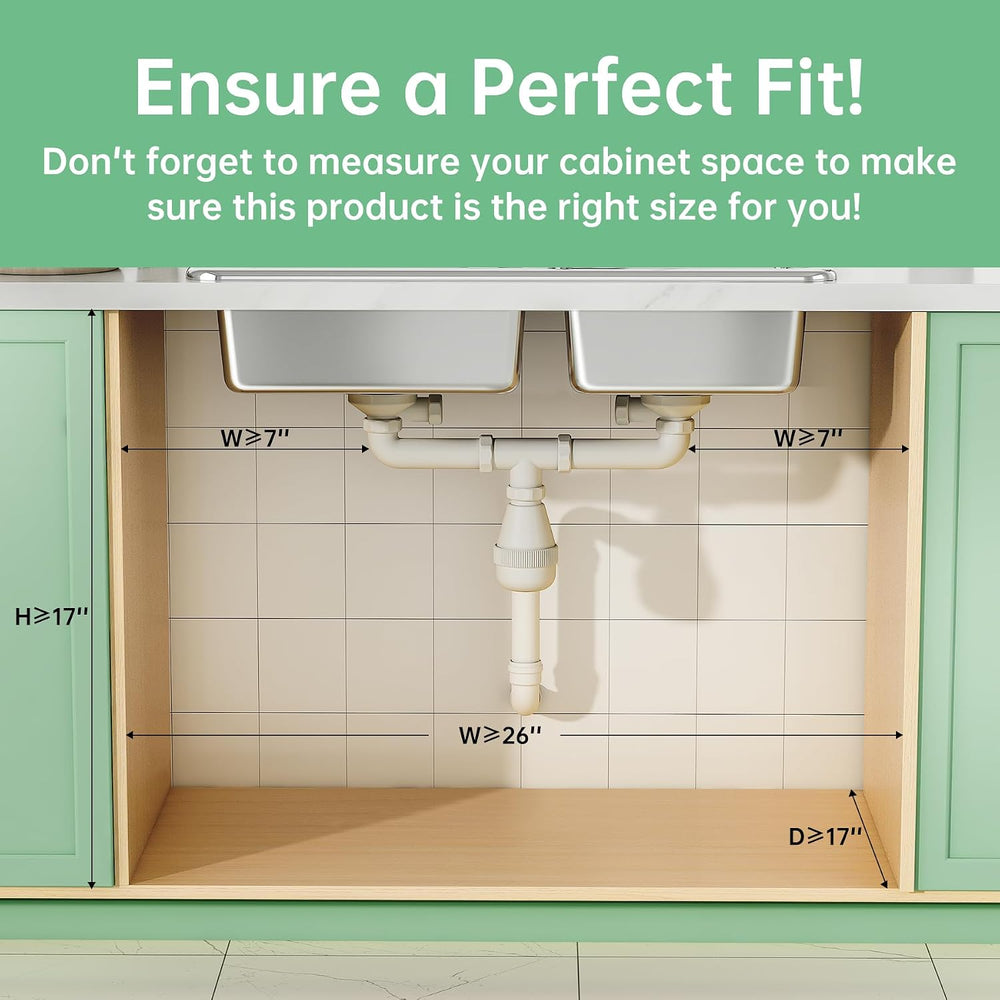 3-Tier Under Sink Organizer, Pull Out Cabinet Organizer for Kitchen & Bath