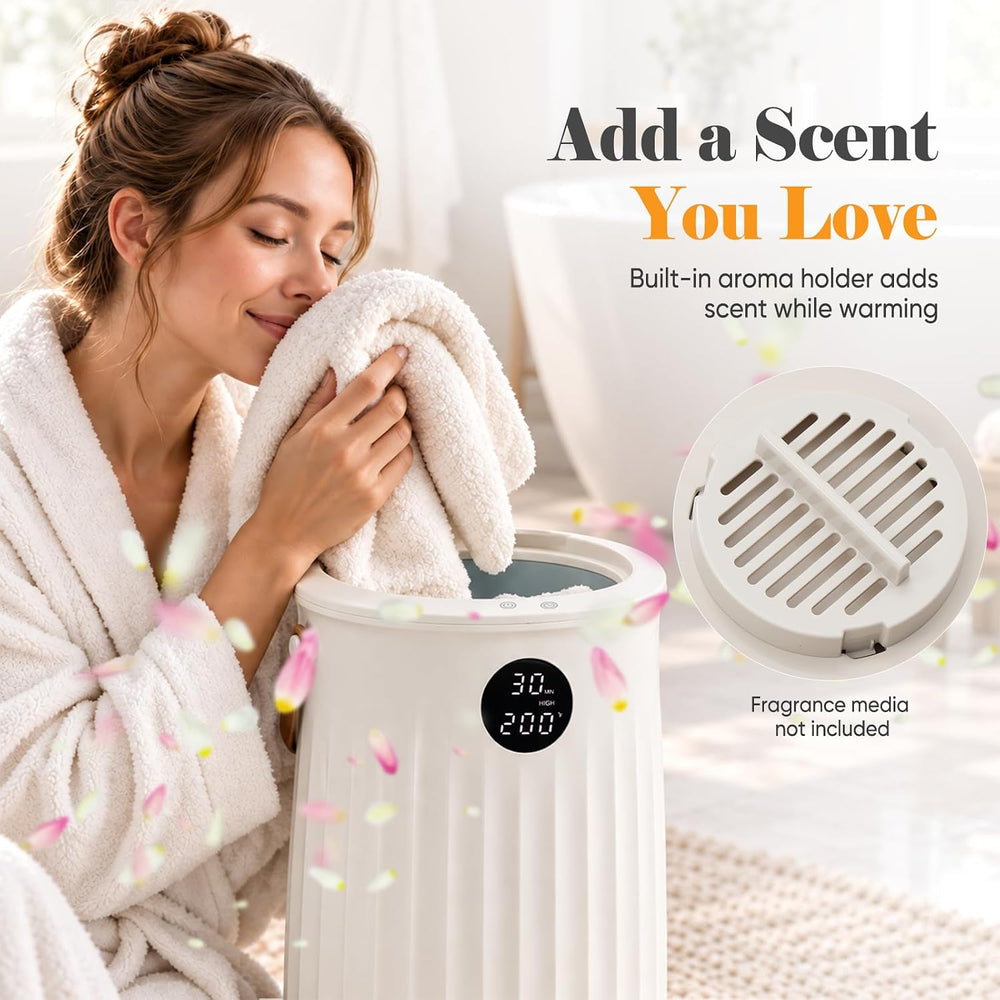 OLIXIS 20L Large Towel Warmer Bucket, Portable Towel Warmers for Bathroom