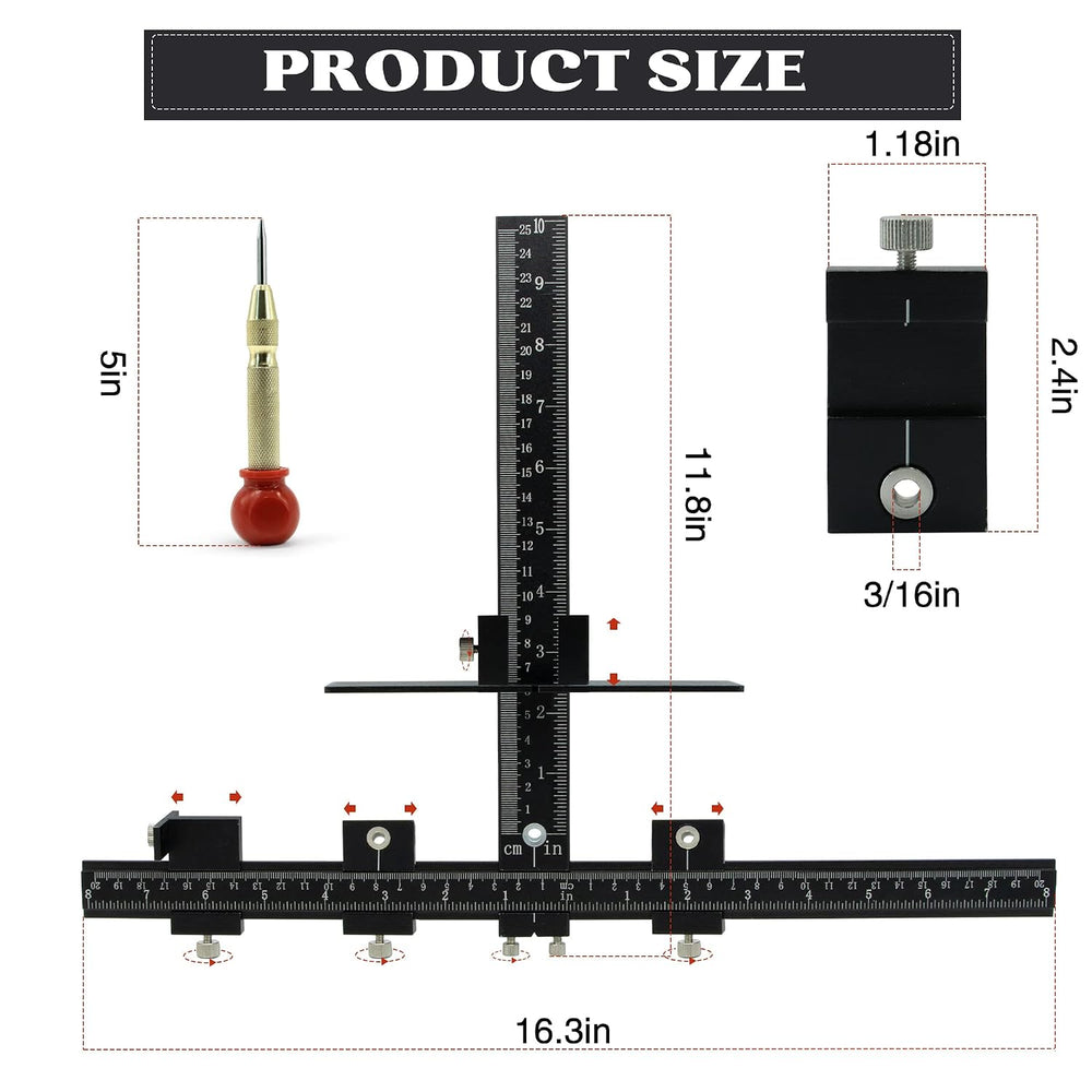 Cabinet Hardware Jig,Aluminum Cabinet Handle jig,Cabinet Hardware Template fo...