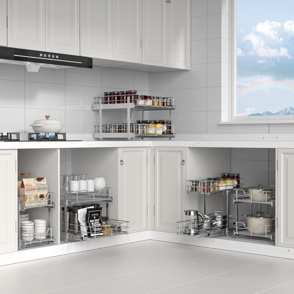 ZOINLIY Pull Out Cabinet Organizer,Slide Out Kitchen Organizers and Storage |...