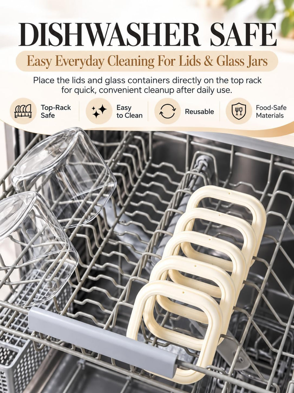 12-Pack Square Glass Pantry Storage Containers with Glass Lids