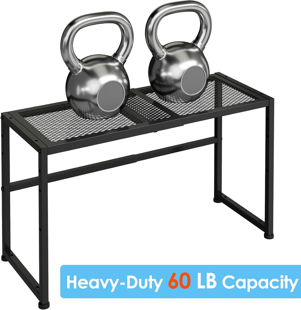 Expandable Storage Shelves Rack, Heavy Duty Metal Shelving Unit and Storage