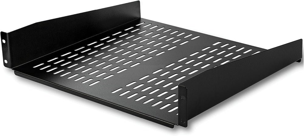 StarTech 2U Vented Cantilever Rack Shelf, 16in Deep, 50lb, TAA (CABSHELFV)