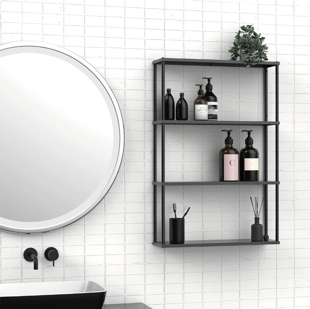 Mango Steam Wall-Mounted Steel Shelving Unit for Kitchen, Storage or Display ...