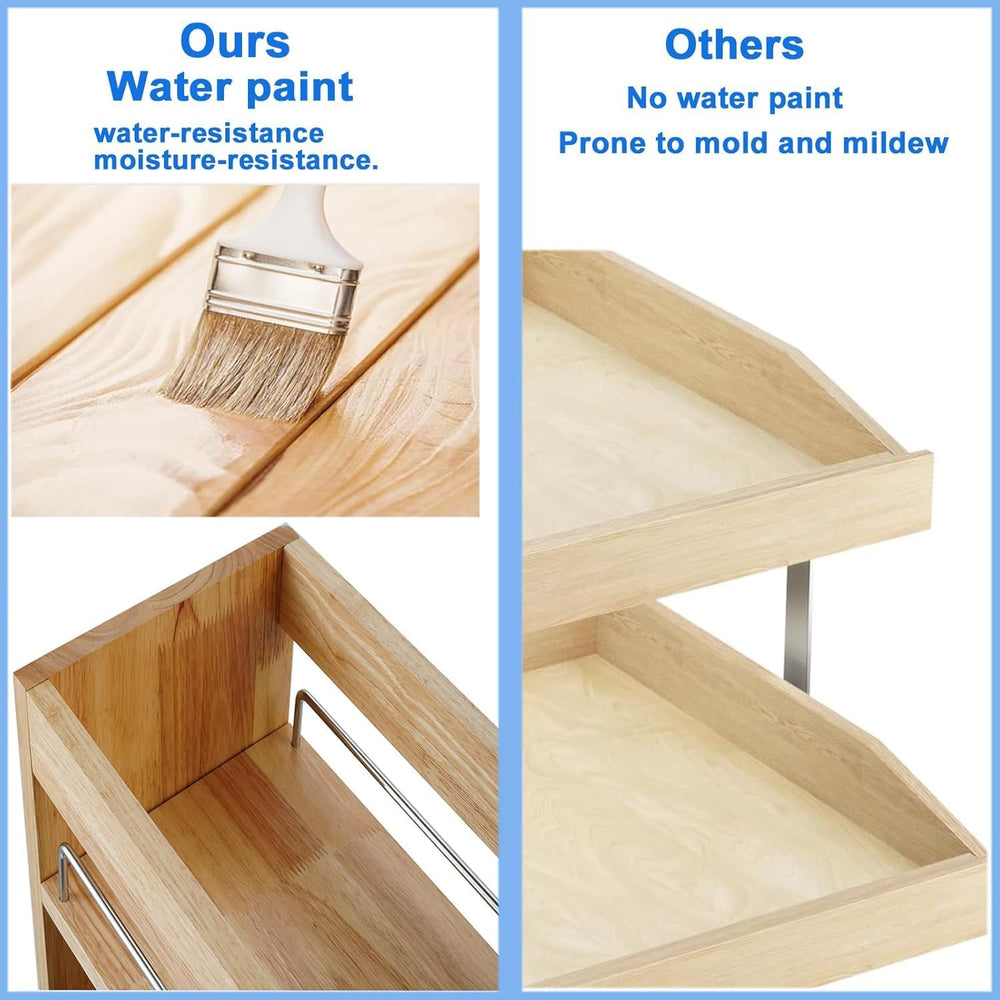 DINDON Pull Out Spice Rack Cabinet Organizer, (5" W x 21.9" D x 25....