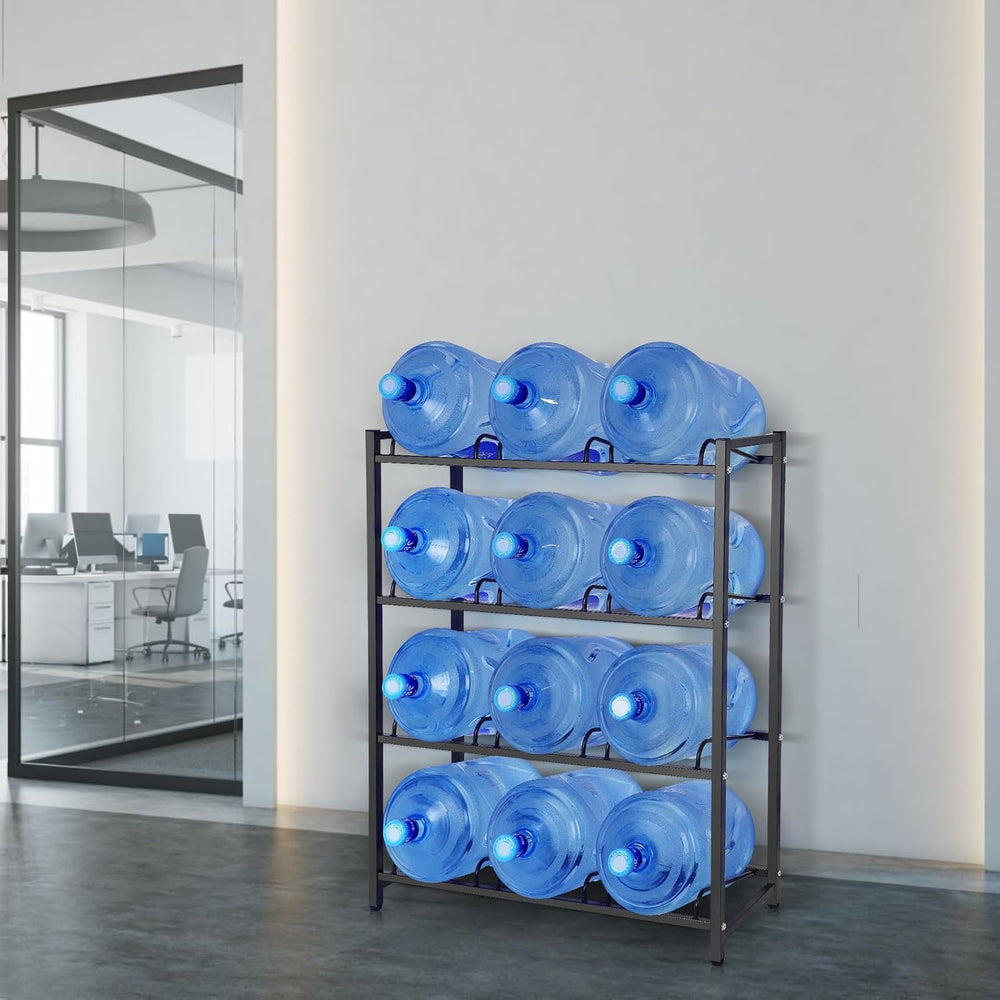 jolybebe 5 Gallon Water Jug Holder for 12 Bottles Without Wobbling, New Upgra...