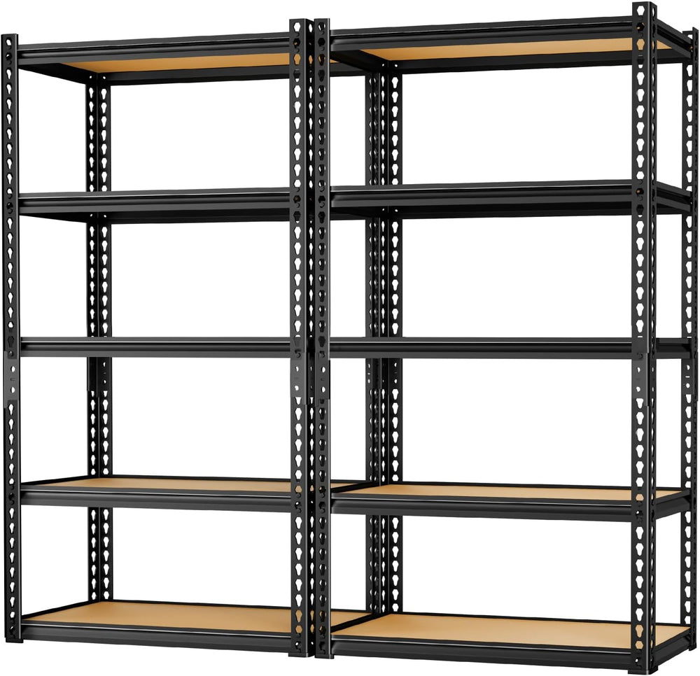 LEVELEVE 5-Tier Storage Shelving Unit, Metal, for Garage, Kitchen, Laundry Ro...