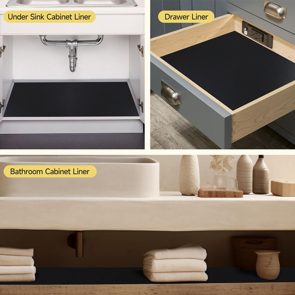 WochiTV Adhesive Shelf Liner 23.6 X 240 Inches Peel and Stick Kitchen Liner f...