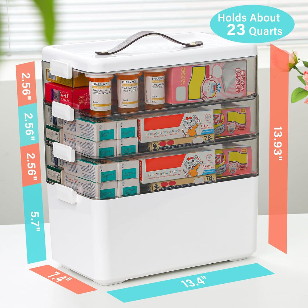 Homaigie Extra Tall 4-Tier Medicine Cabinet Organizer for Medicine Bottles Or...
