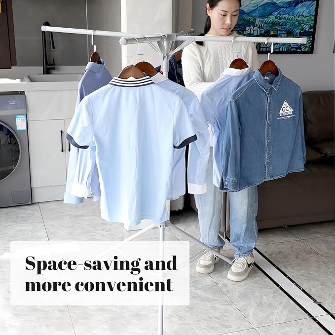 Clothes Drying Rack Foldable & Collapsible Drying Racks Large Capacity Space