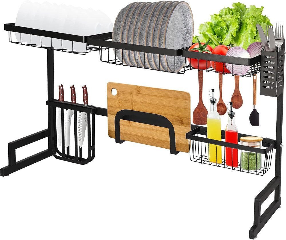 Over The Sink Dish Drying Rack, 2 Tier Dish Drying Rack,Dish Drainer Rack for...