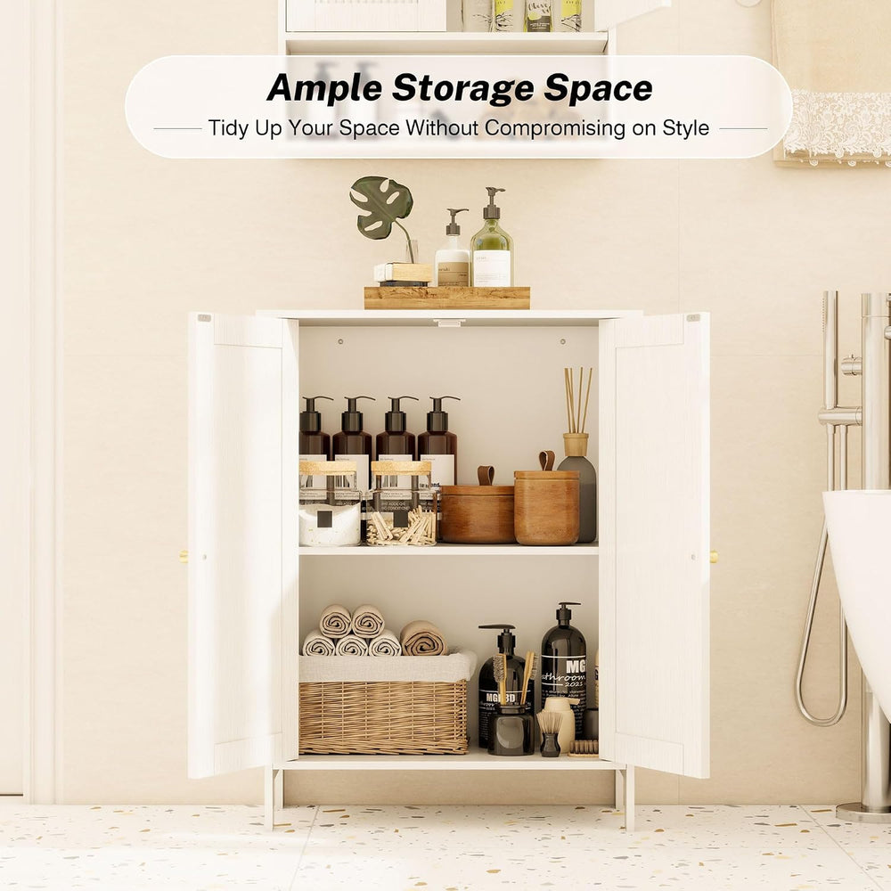 Bathroom Storage Cabinet with Doors, Freestanding Storage Cabinet