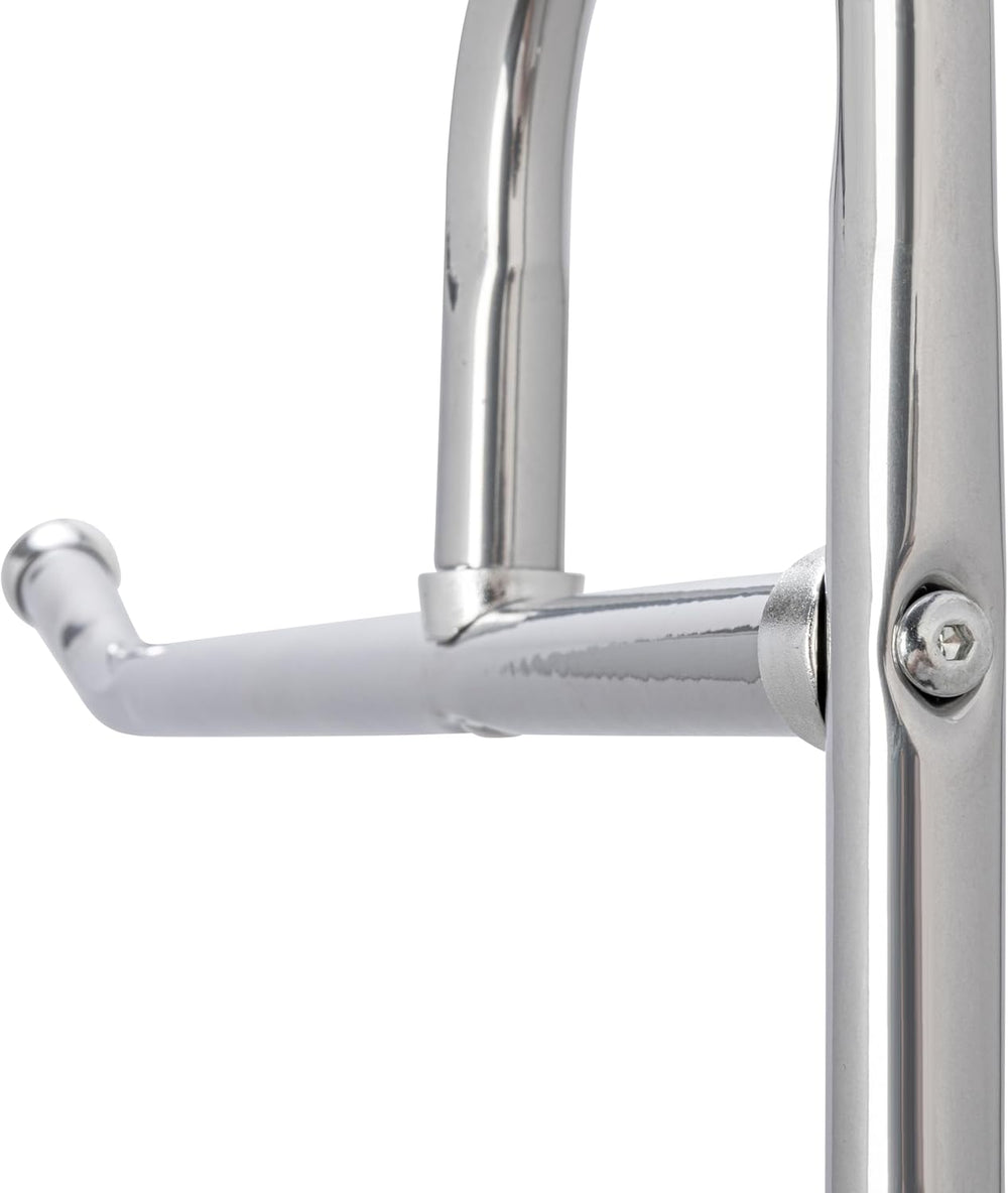 Household Essentials 6028-1 Rolling Laundry Cart with Hanging Bar - Chrome Fi...