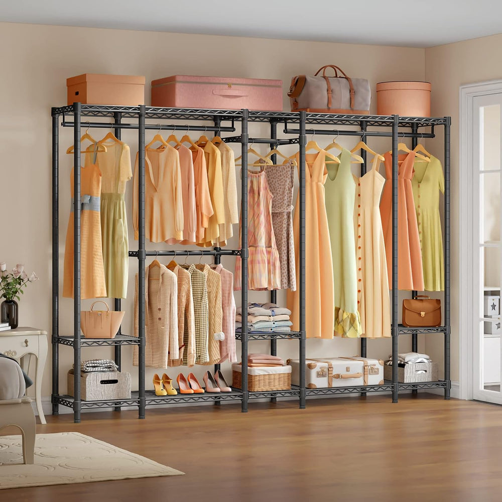 VIPEK V50 Extra Large Closet System, Heavy Duty Clothes Rack, Black