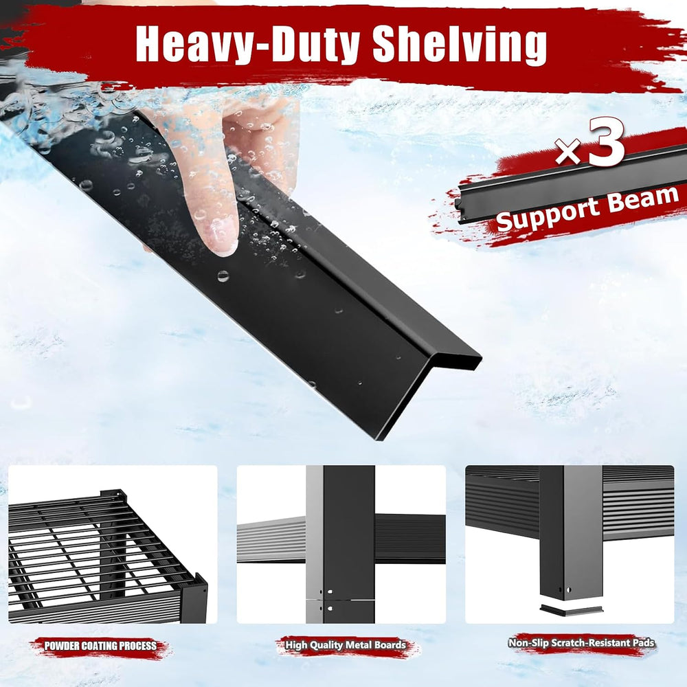Heavy Duty Garage Shelving,5-Tier Storage Shelves(84" Hx24 Dx55 W),3050L...