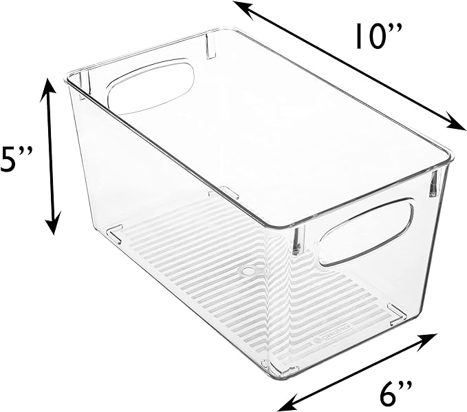 ClearSpace Clear Plastic Storage Bins – Perfect Kitchen Organization and