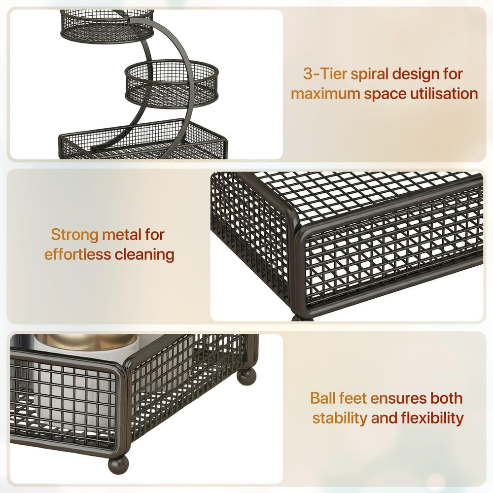 Makeup Organizer Countertop for Vanity, 3 Tier Bathroom Bedroom Counter Skinc...