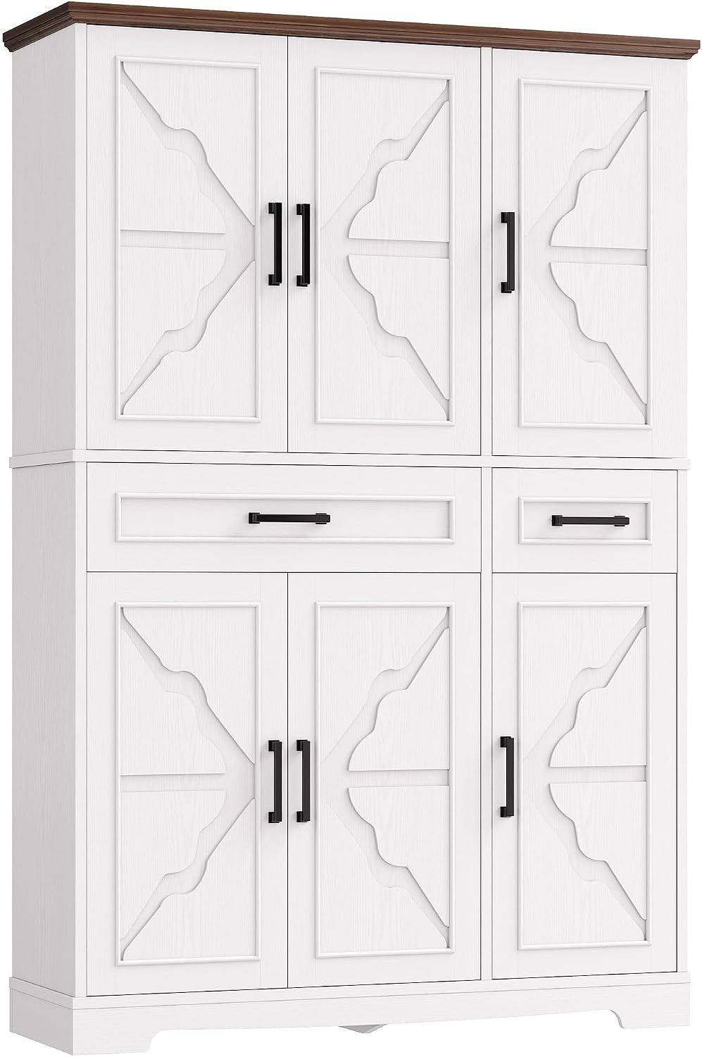 IRONCK 71" Kitchen Pantry Cabinet with Doors & Adjustable Shelves, W...