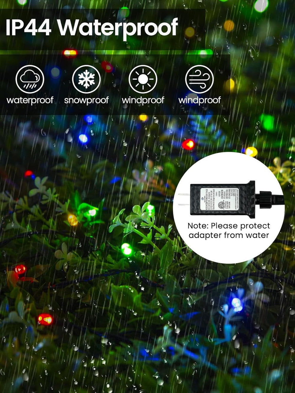 Smart Color Changing Halloween Lights String 112FT 300 LED APP and Remote