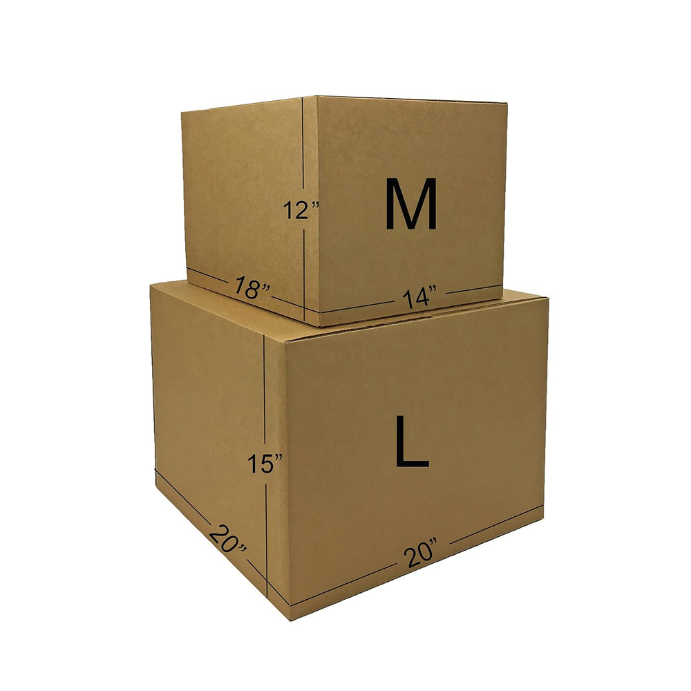 Uboxes Moving Boxes 1 Room Bigger Moving Kit - 14 Boxes Plus Supplies & T...