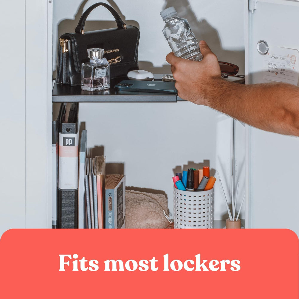 Home in Bold Metal Adjustable Locker Shelf (New 2026 v2) Heavy Duty Powder-Co...
