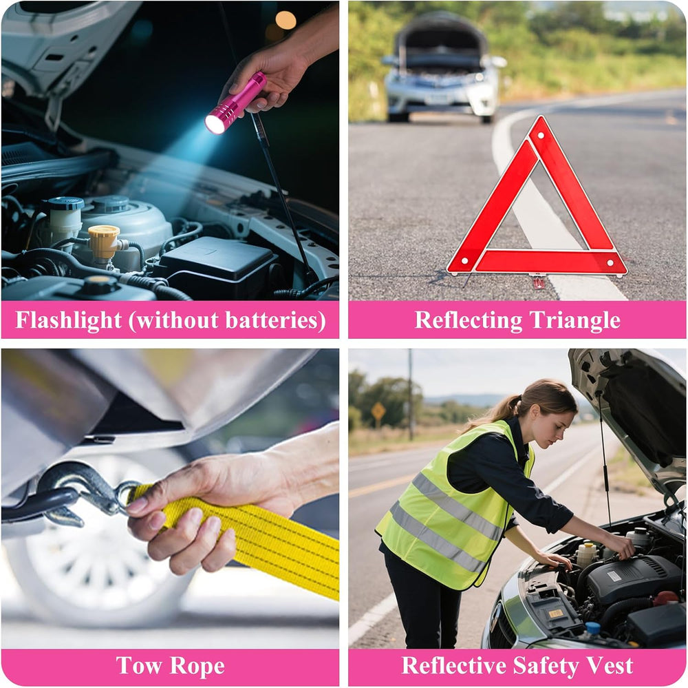 Car Roadside Emergency Kit, Vehicle Truck Safety Emergency Road Side Assistan...