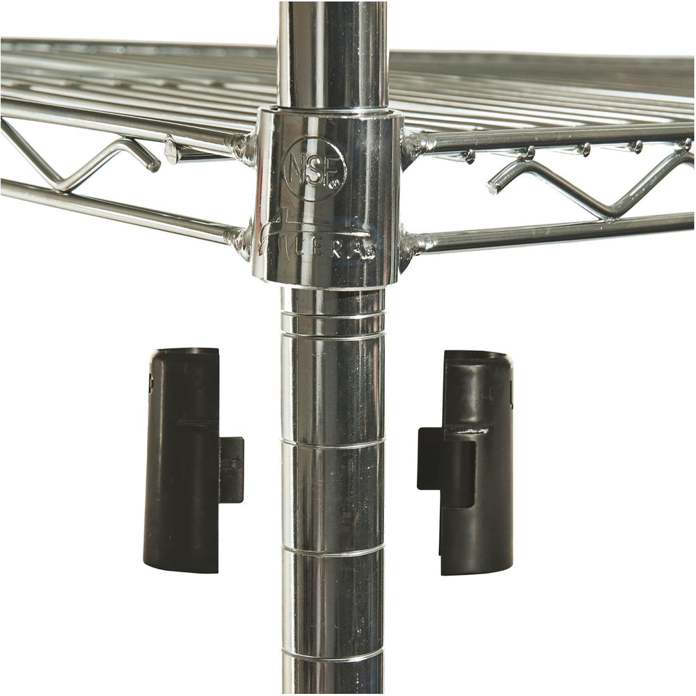 Alera NSF Certified Industrial Four-Shelf Wire Shelving Kit, 36w x 18d x 72h,...