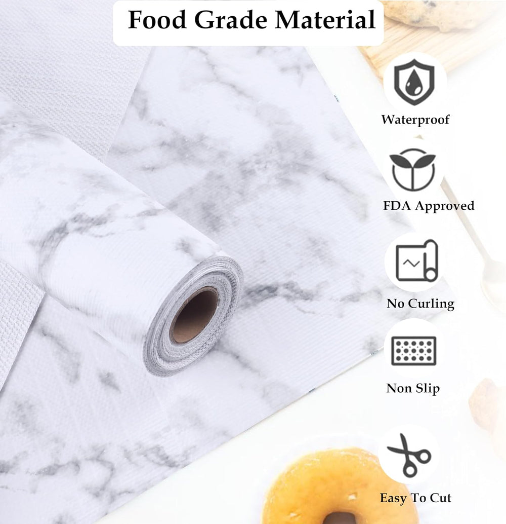 Shelf Liners for Kitchen Cabinets Non Adhesive 24 Inch Wide X 20 Ft Cabinet D...
