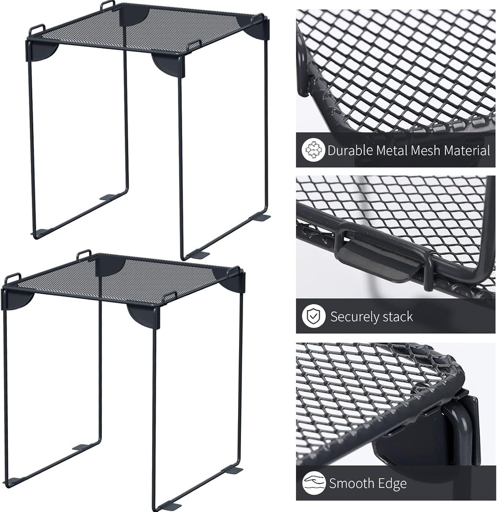 Pack 2 Mesh Locker Shelf, Grey