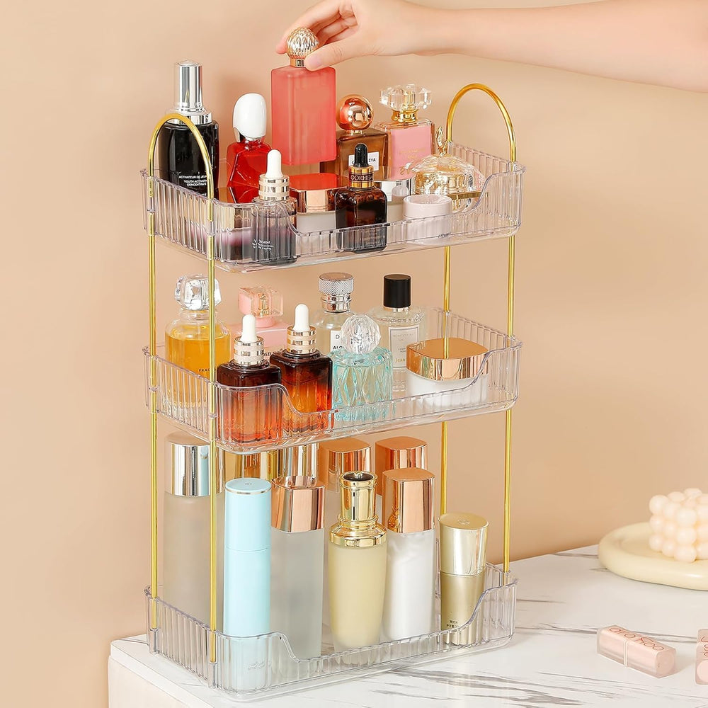 Aveniee Bathroom Counter Organizer, 3 Tier Perfume Skin Care Countertop Stora...