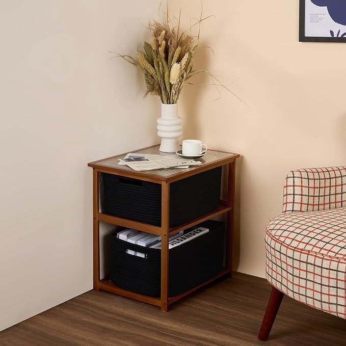 Large Storage Baskets for Organizing, Closet Shelf Baskets for Clothes Blanke...