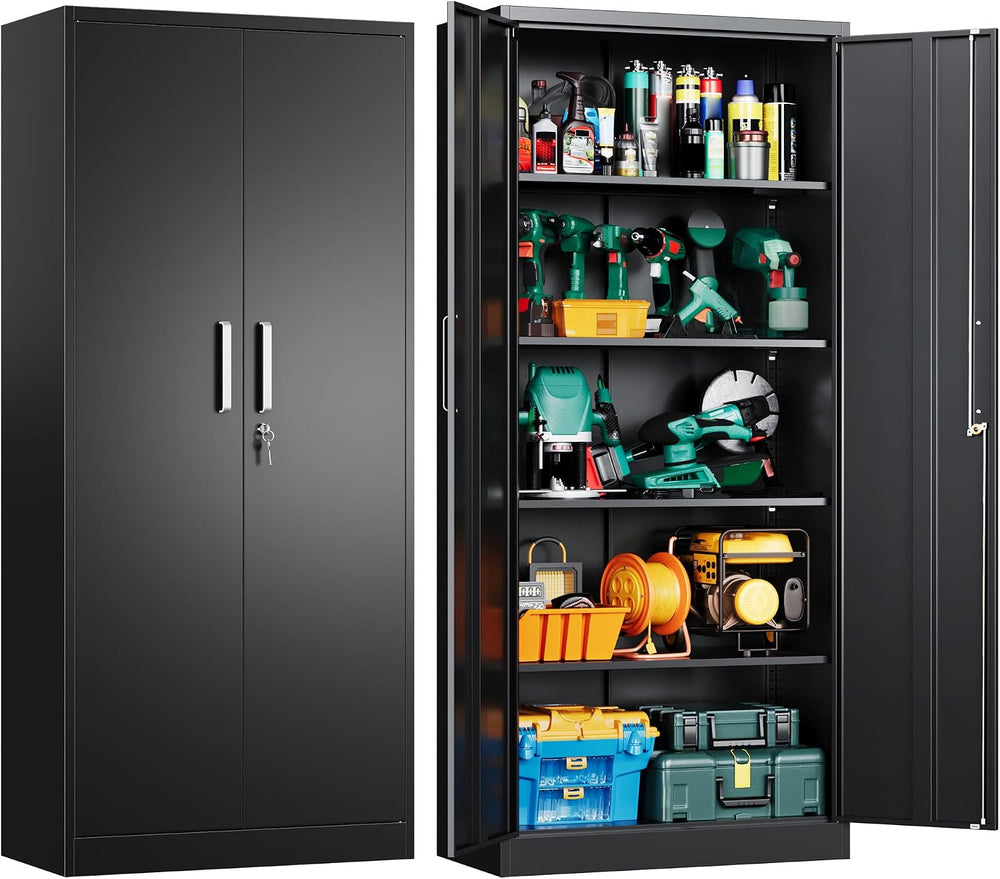 Metal Garage Storage Cabinet, Durable Metal Storage Solution