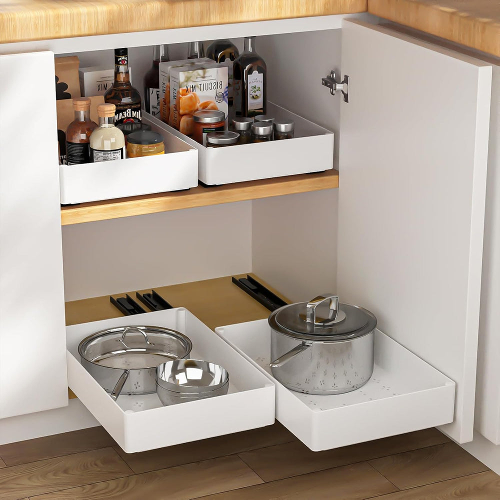 Heavy Duty Pull Out Kitchen Cabinet Organizer,ABS Material Prevent Rust Kitch...