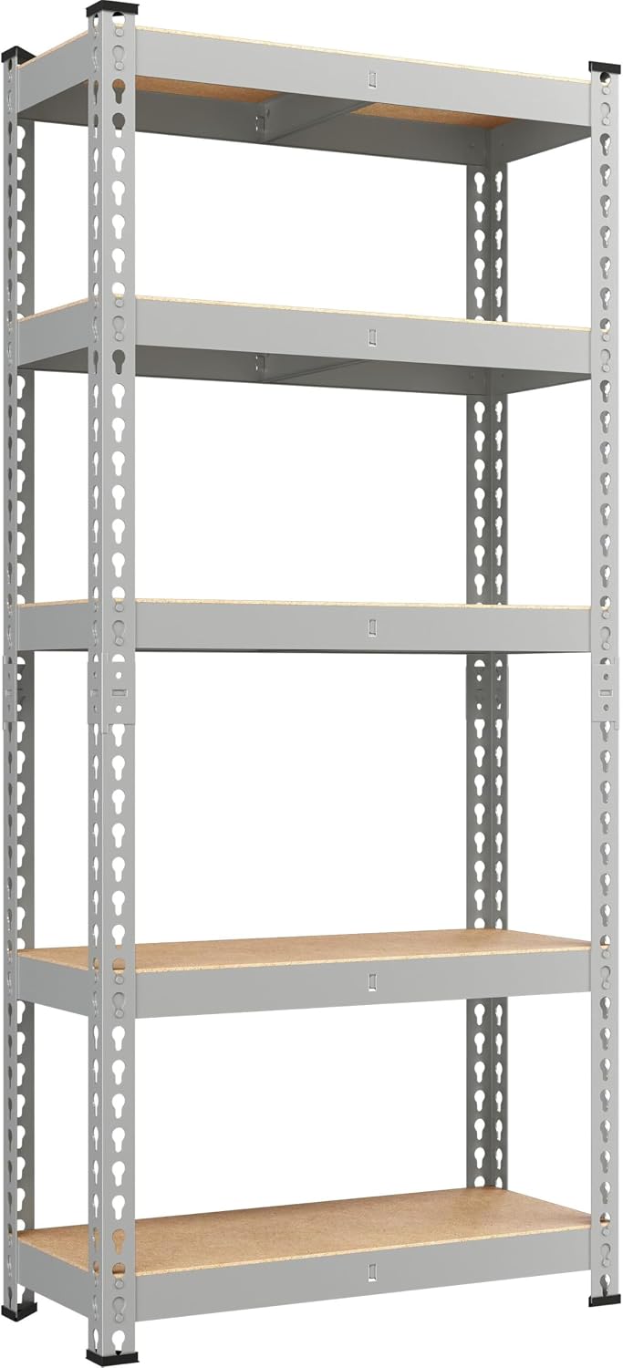 Yaheetech 5-Tier Heavy Duty Storage Shelves 28"W x 12"D x 60"H...