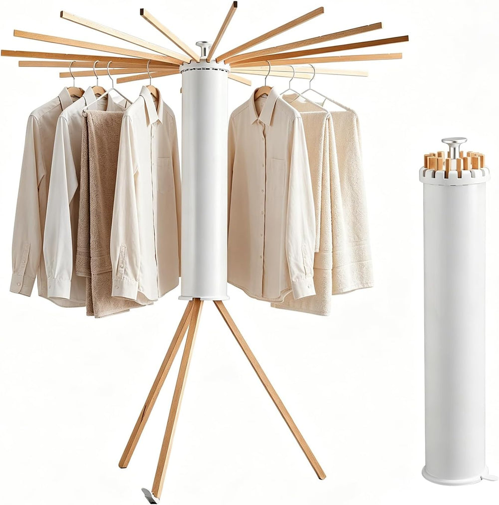 Clothes Drying Rack Tripod, Floor‑Mounted Garment Rack, Portable Drying