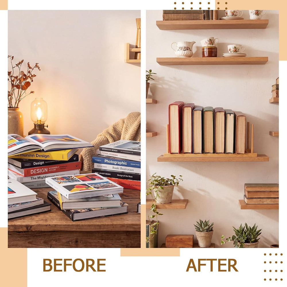 6 Widen Puzzle Rack Organizer, Wooden Jigsaw Display Stand Holder