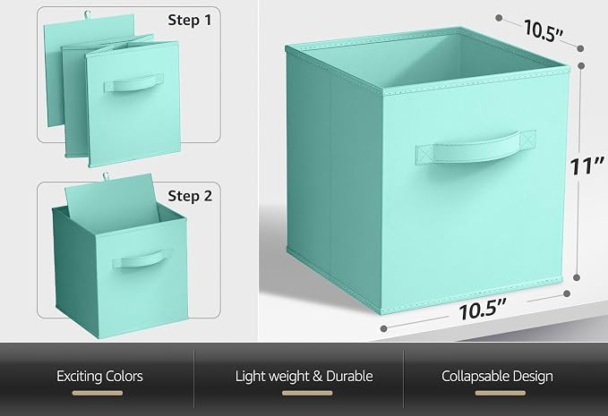 Sorbus Fabric Storage Cubes (6-Pack)