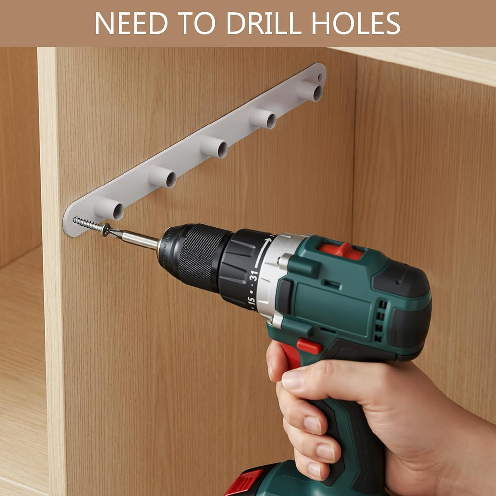 Closet Shelf & Rod Expandable, Wall Mounted Easy Install Closet Organizer