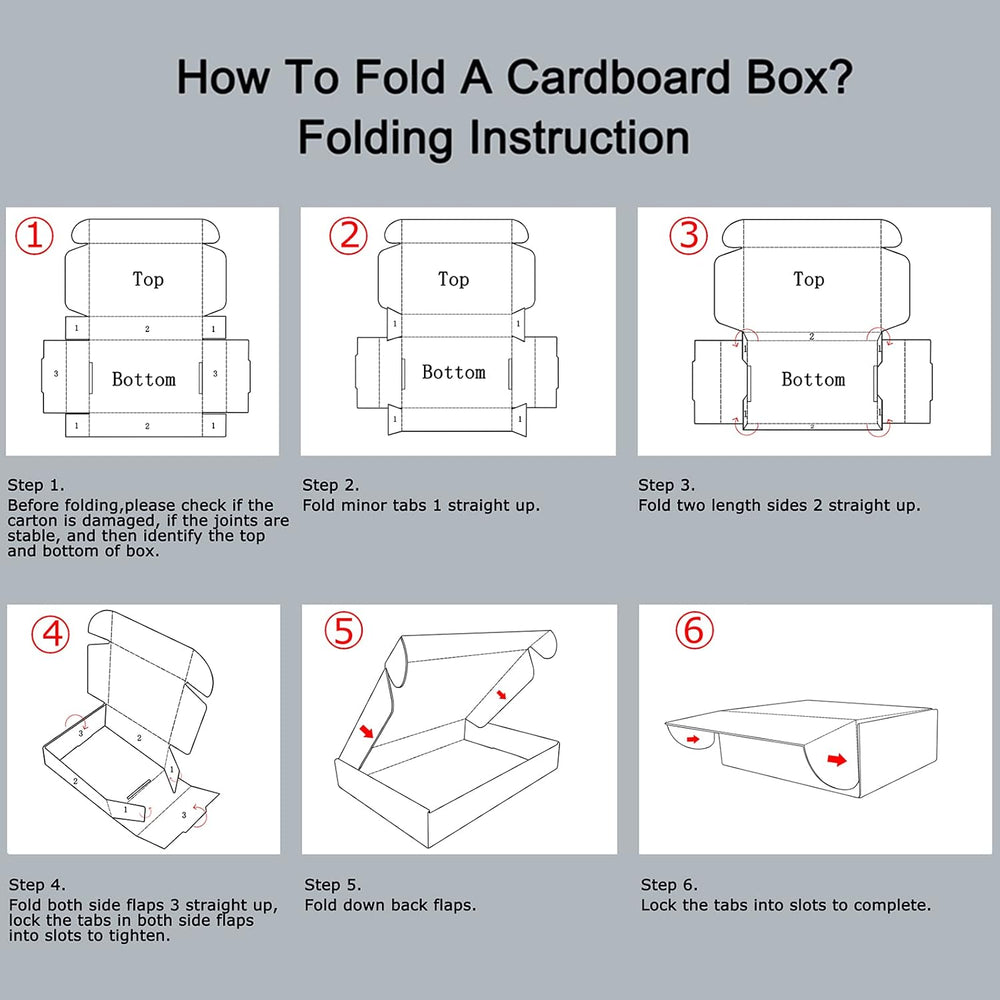 RLAVBL 9x6x2 Shipping Boxes Set of 50, White Small Corrugated Cardboard Box, ...