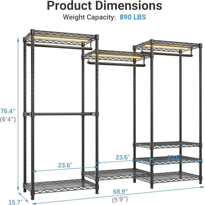 VIPEK V5L Garment Rack Heavy Duty Clothes Racks