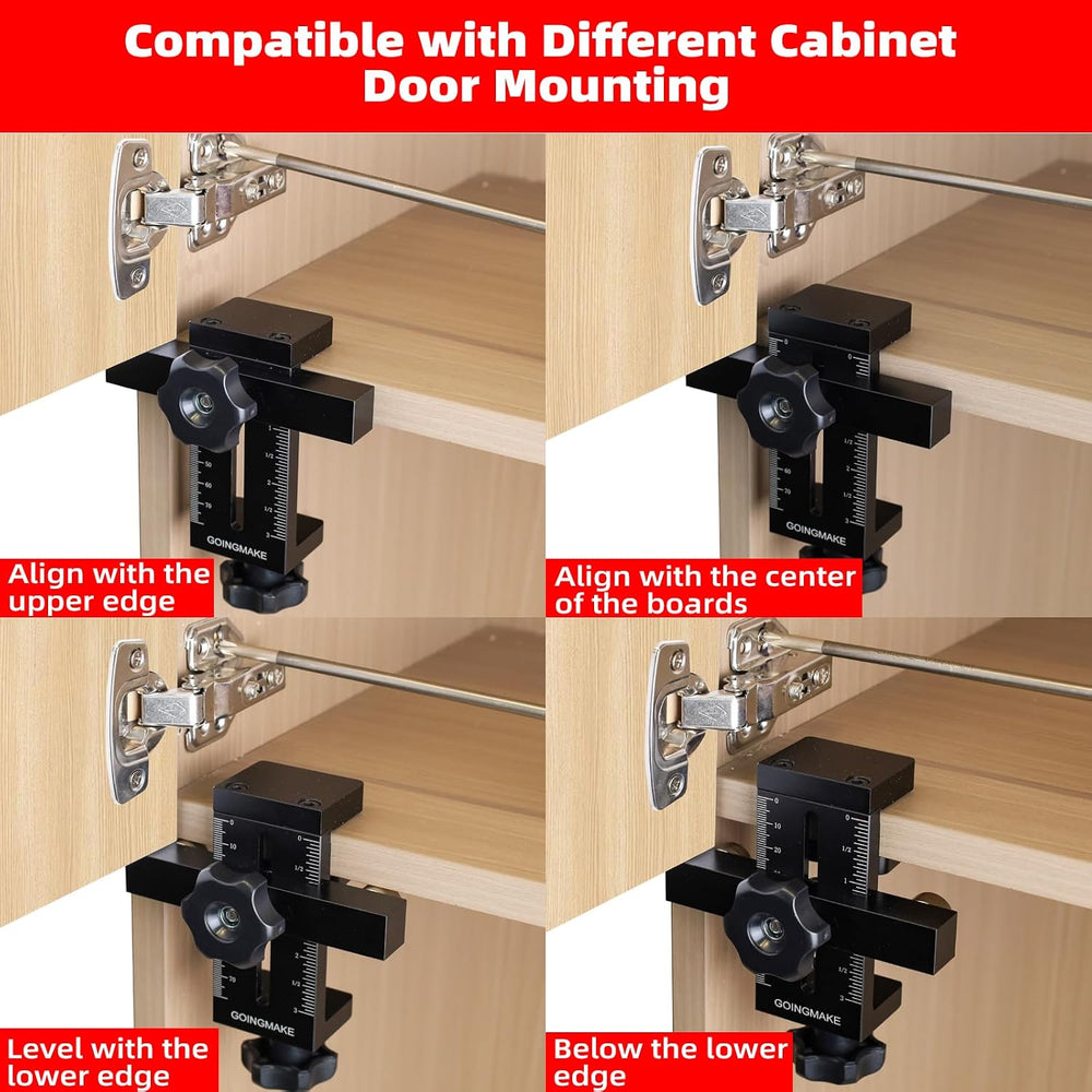 GOINGMAKE Cabinet Door Mounting Jig,Cabinet Door Installation Positioner