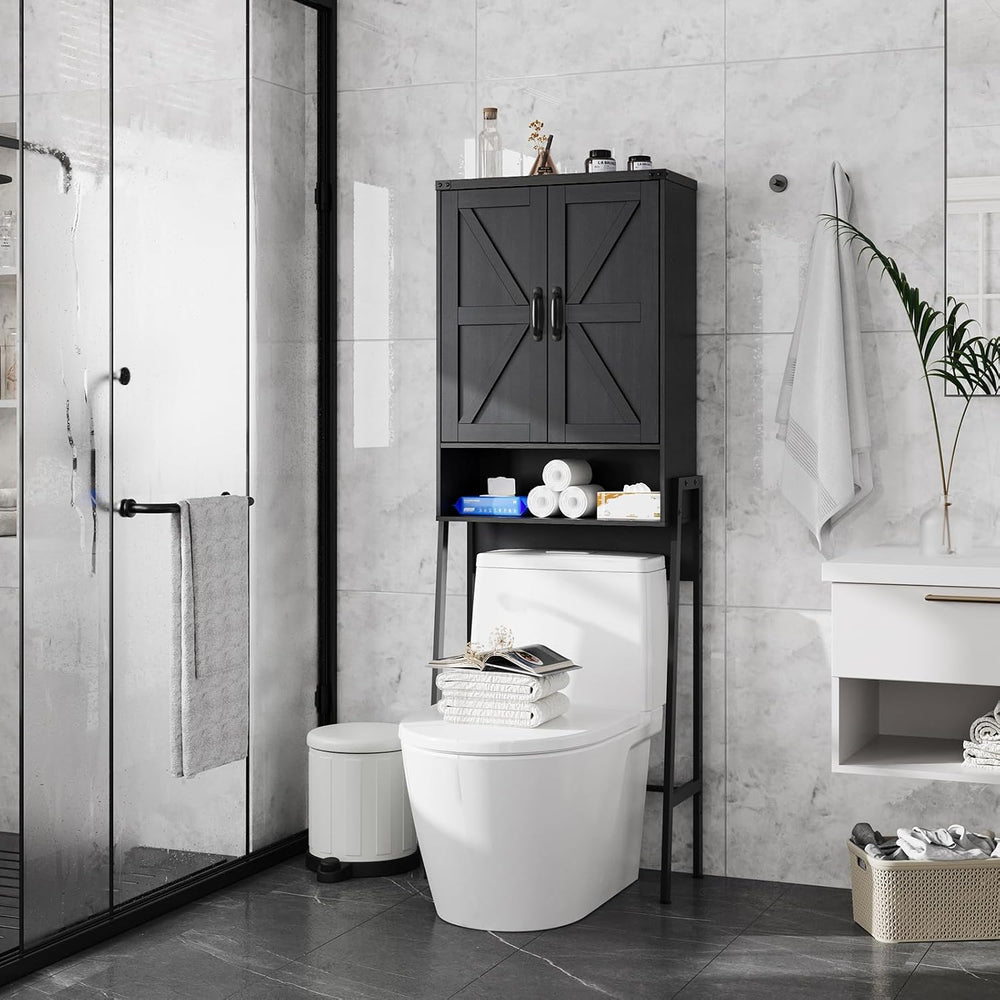Vabches Over The Toilet Storage Cabinet with 2-Door Design Bathroom Organizer...